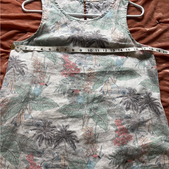 C&C California Linen VW Volkswagen Shift Dress California Cool Surfer Toucan - Picture 7 of 7